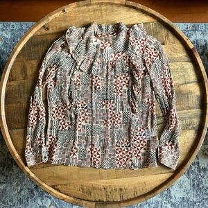 Ba&sh Printed blouse Mia - natural (XS)